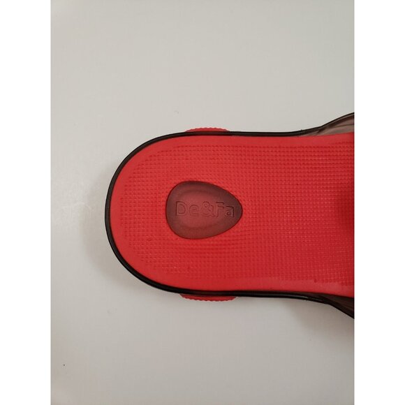New De & Fa Red Slip-on Sandals – Size 13 Toddler Girls - Picture 5 of 5
